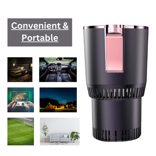 Car Hot and Cold Thermos Cup, Fast Cooling & Warming and Portable Mini Fridge