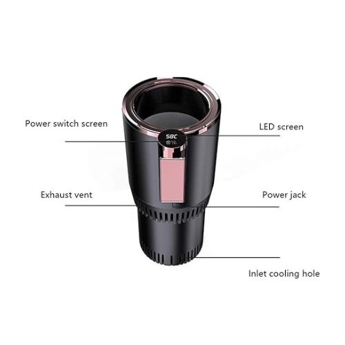 Car Hot and Cold Thermos Cup, Fast Cooling & Warming and Portable Mini Fridge