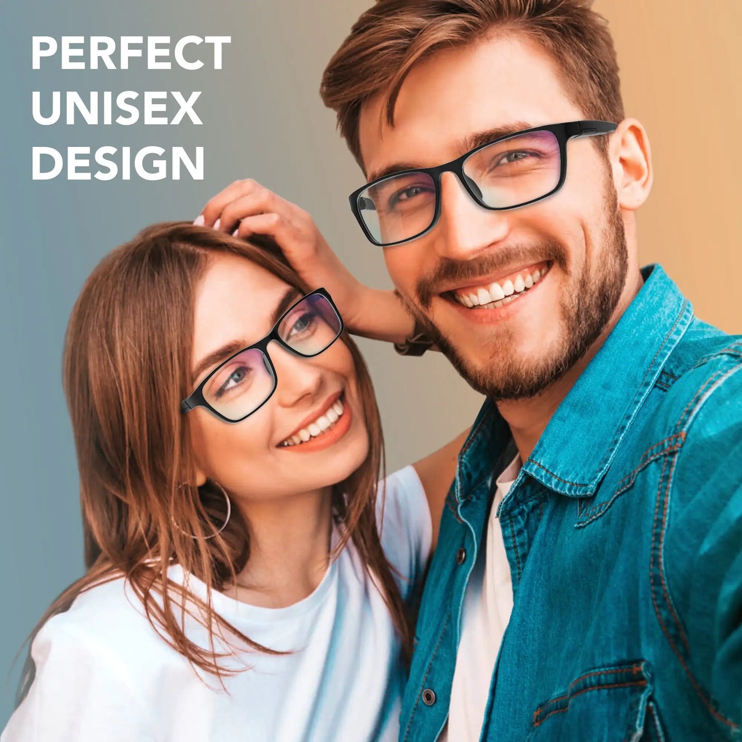 Stylish Blue Light Blocking Glasses for Women or Men - Ease Computer and Digital Eye Strain, Dry Eyes, Headaches and Blurry Vision - Instantly Blocks